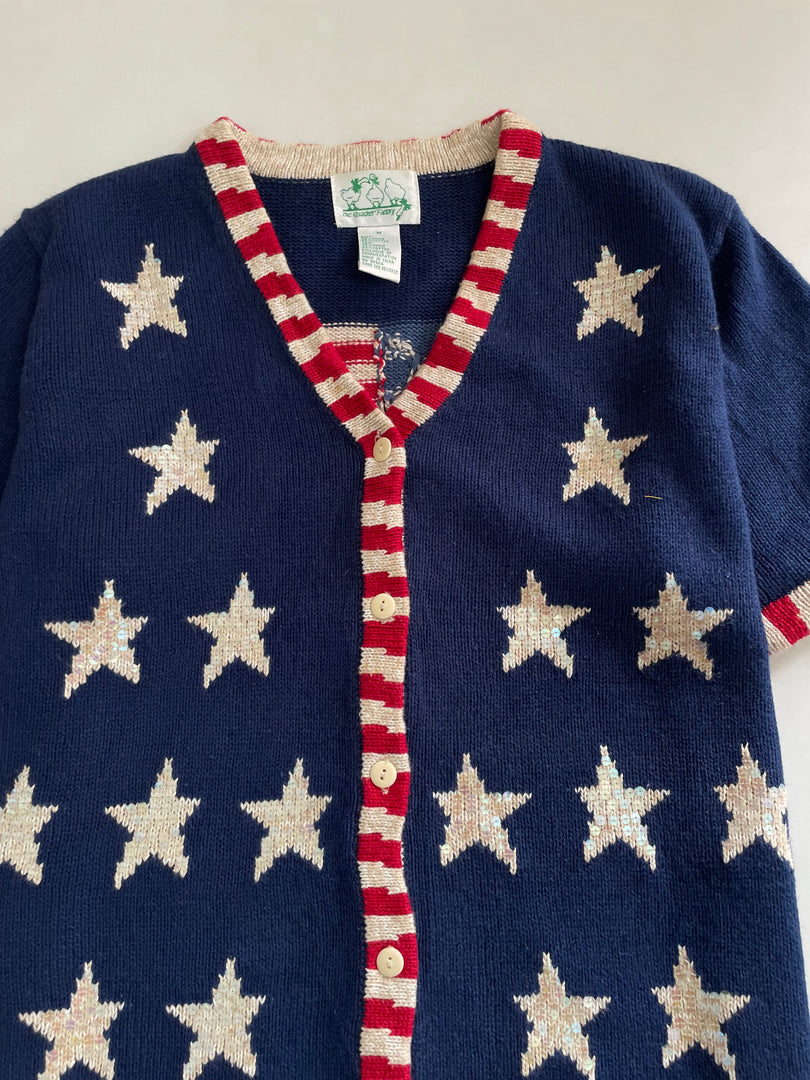 The Quacker Factory Vintage Embroidered Sweater Vest-Bust 42