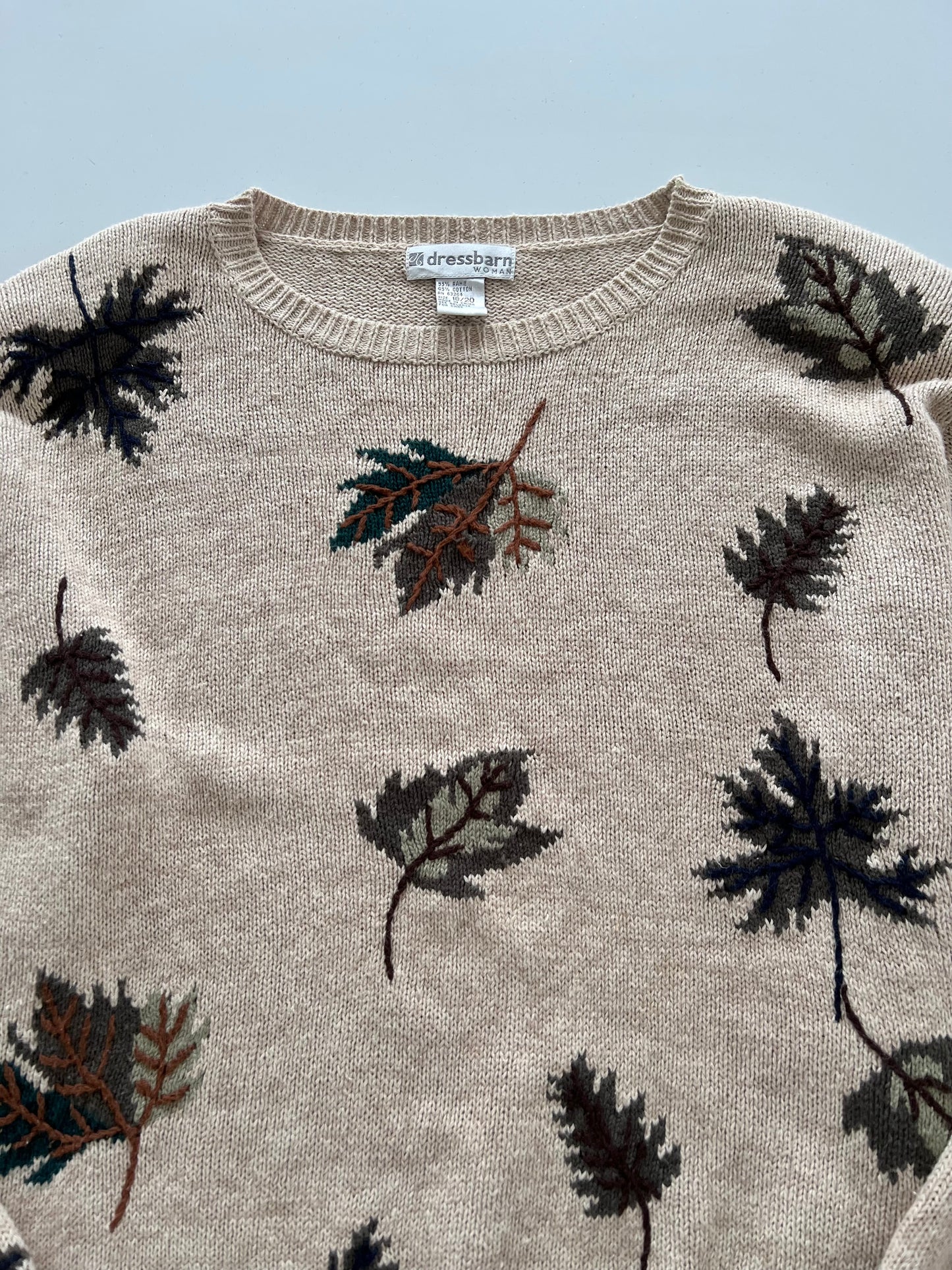 Dressbarn Woman Embroidered Sweater-Bust 50