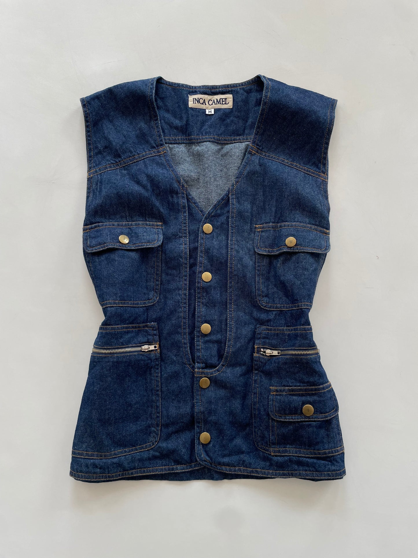 Ince Camel Denim Top-Bust 40