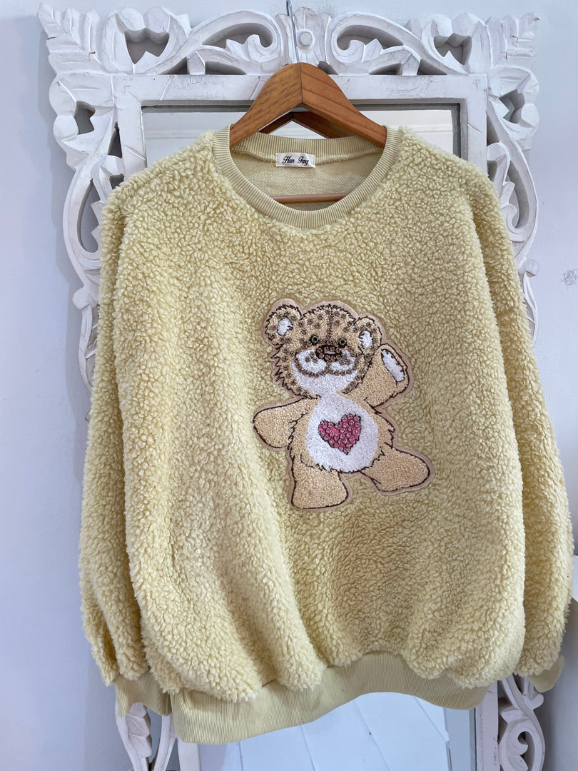 Rhinestone Teddy Pullover-Bust 50