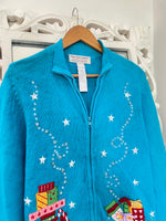 Load image into Gallery viewer, Tiara Embroidered Christmas Sweater-Bust 52