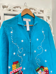 Tiara Embroidered Christmas Sweater-Bust 52