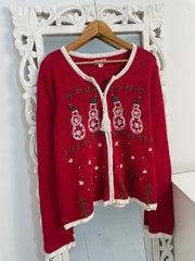 Embroidered Christmas Sweater-Bust 46