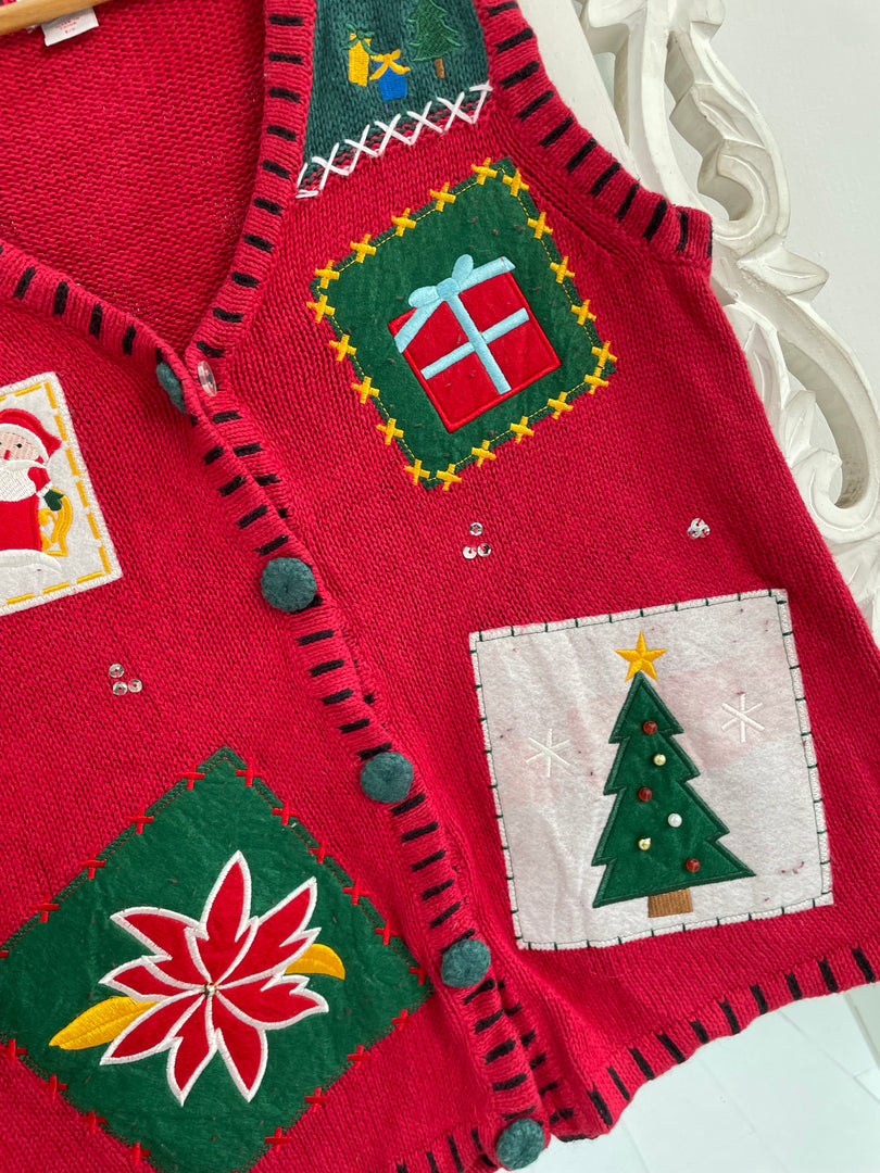 Christmas Sweater Vest-Bust 36