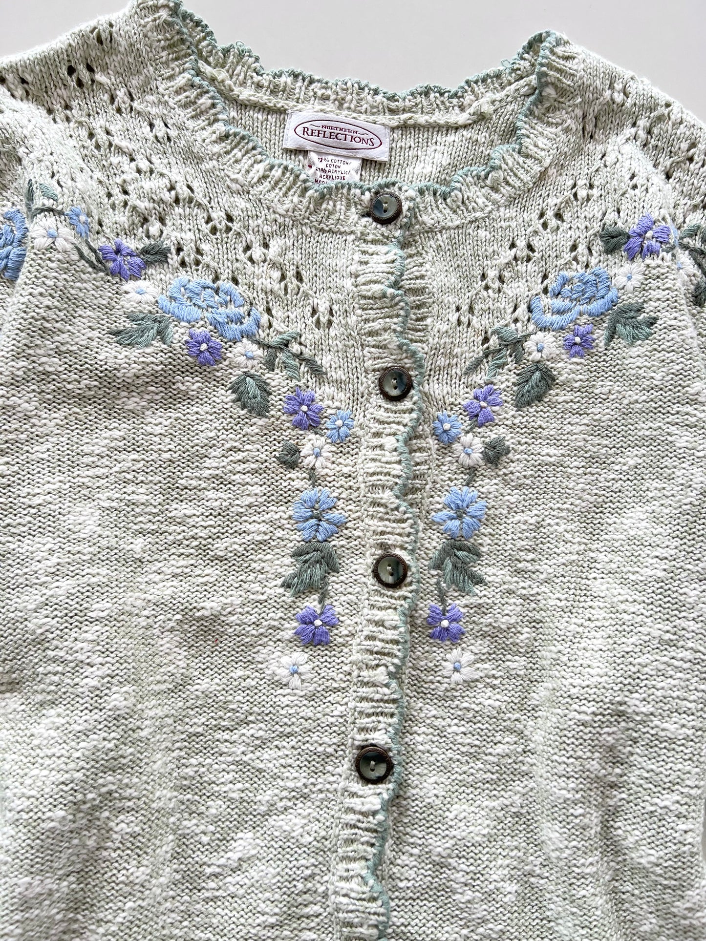 Reflections Embroidered Sweater-Bust 44