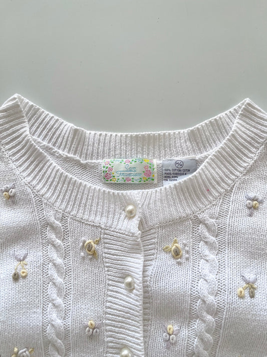 San Froncisca Embroidered Cardigan Sweater-Bust 44