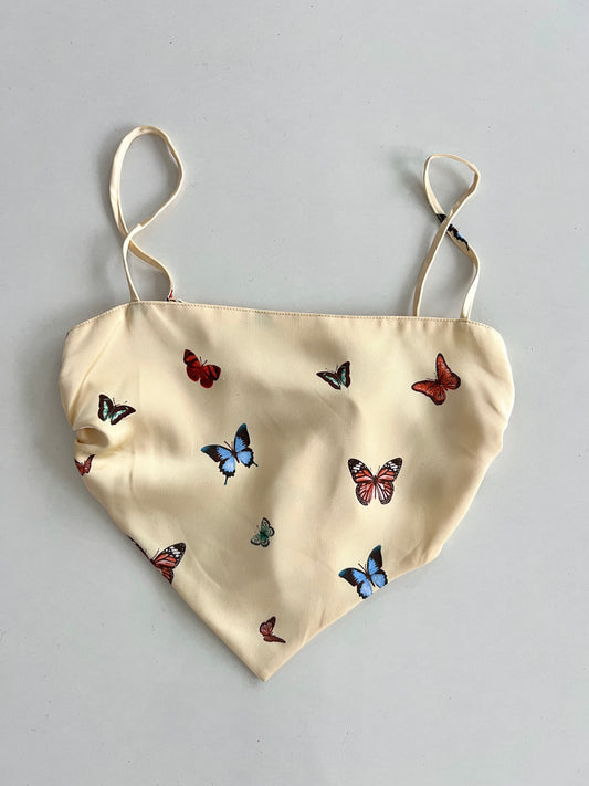 Butterfly Satin Top-Bust 30 to 32