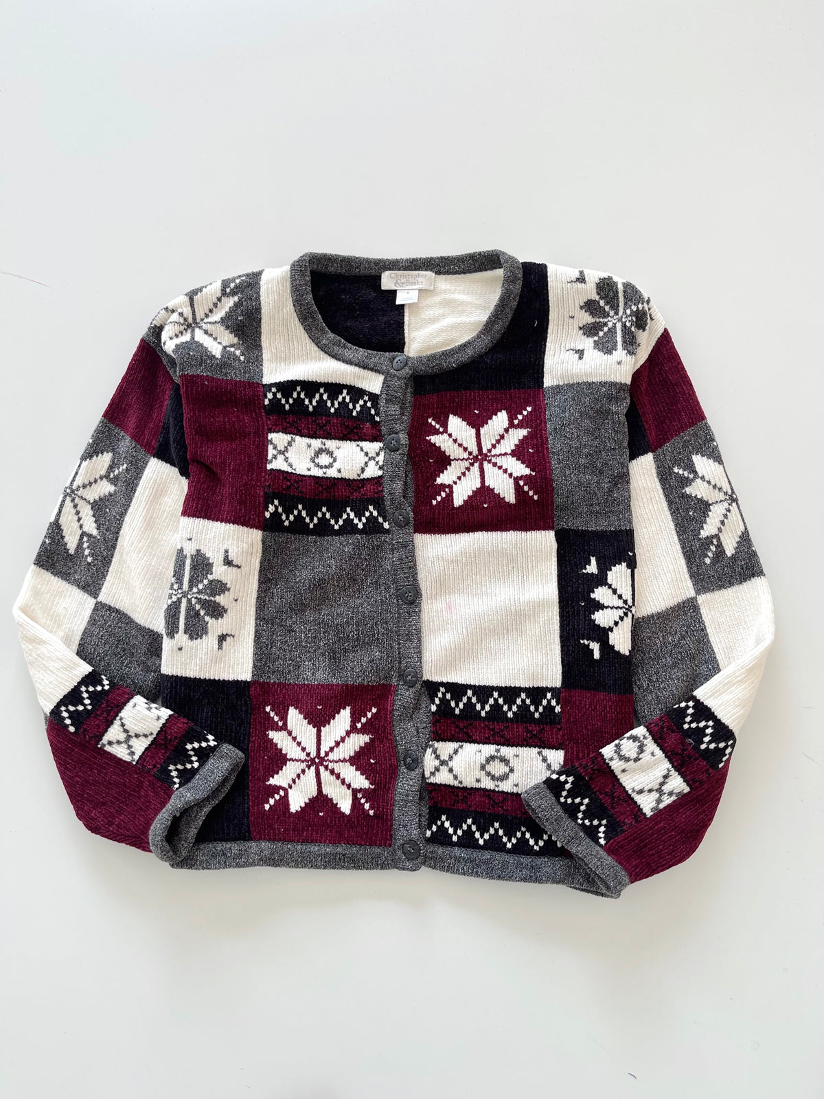 Christopher&Banks Embroidered Cardigan Sweater-Bust 42