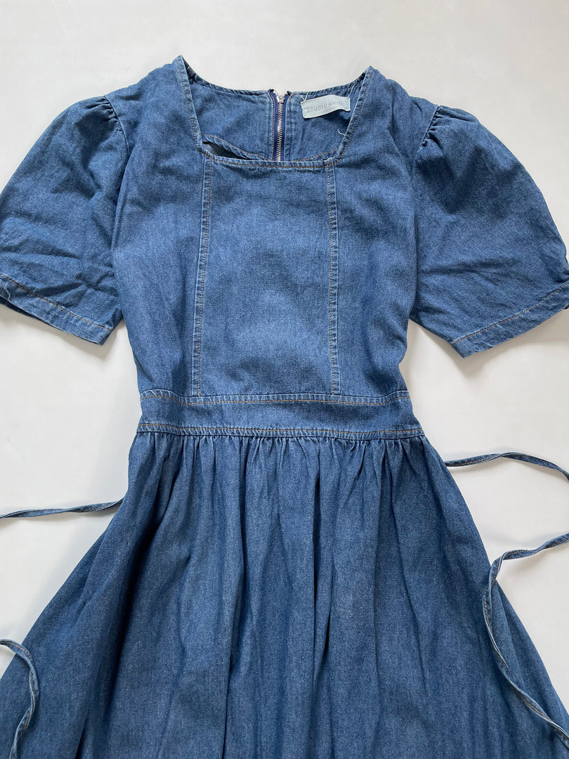 Studio White Denim Dress-Bust36