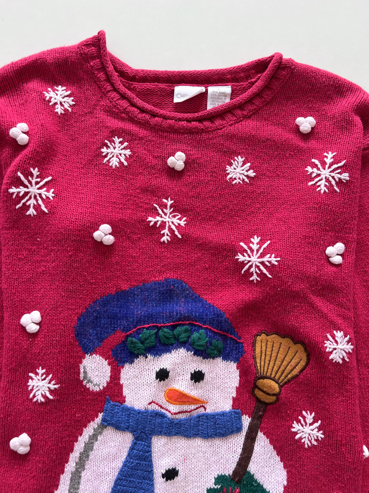 Cherokee Embroidered Christmas Sweater-Bust 42