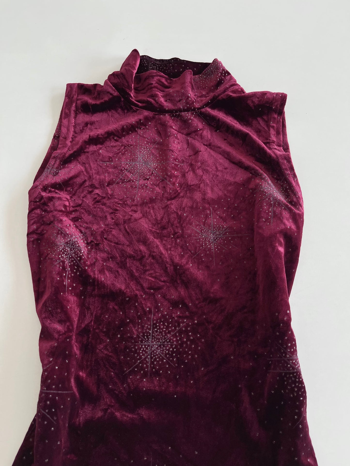 Starry Wine Chenille Top-Bust 34 to 36