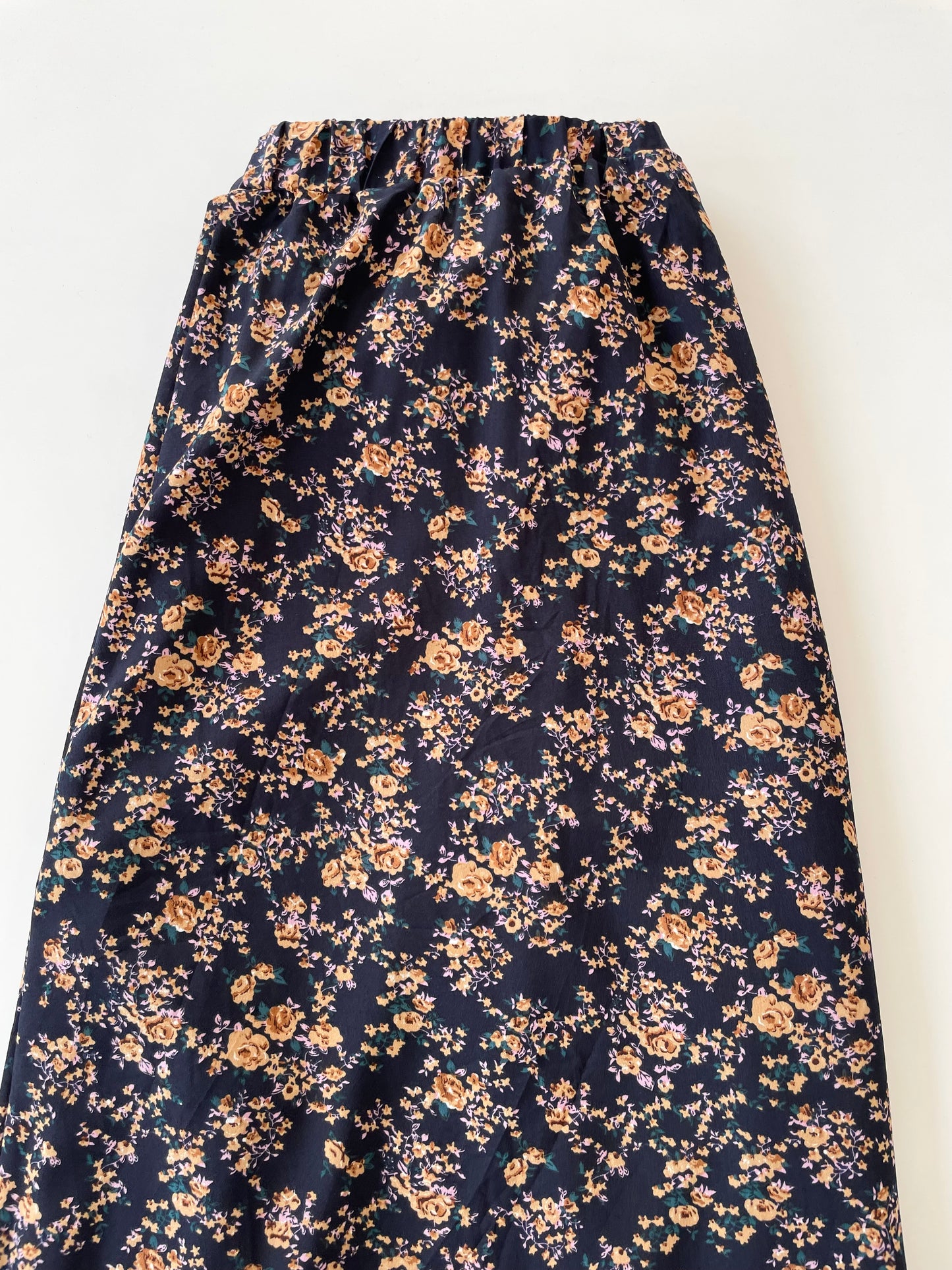 Vintage Floral Long Skirt-Waist 42