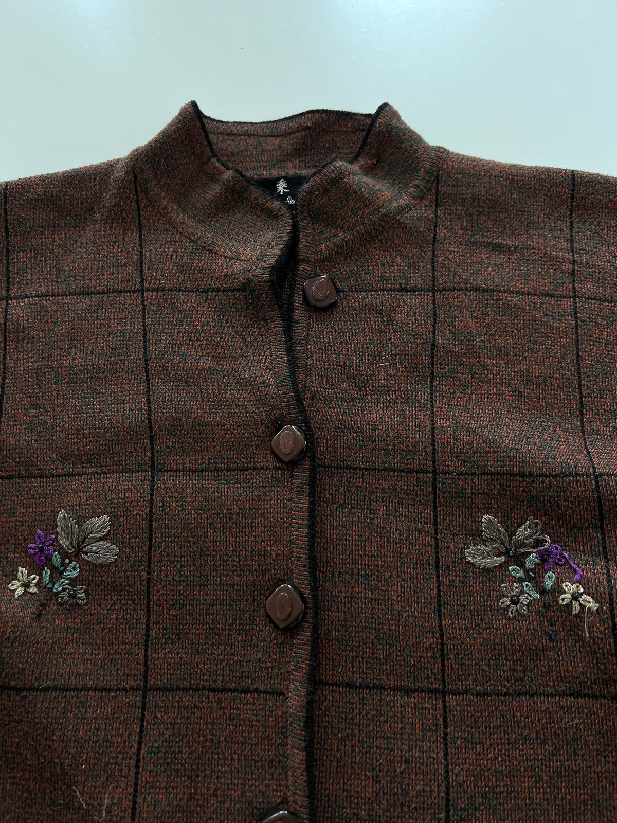 Vintage Embroidered Sweater-Bust 44