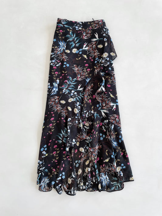 Ruffle Floral Skirt-Waist 30 to 32