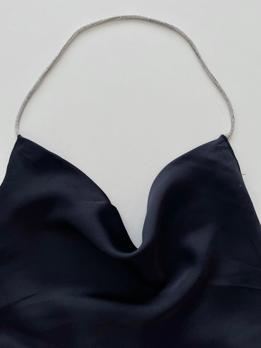 Cowl Neck Backless Top-Bust 28 to 30