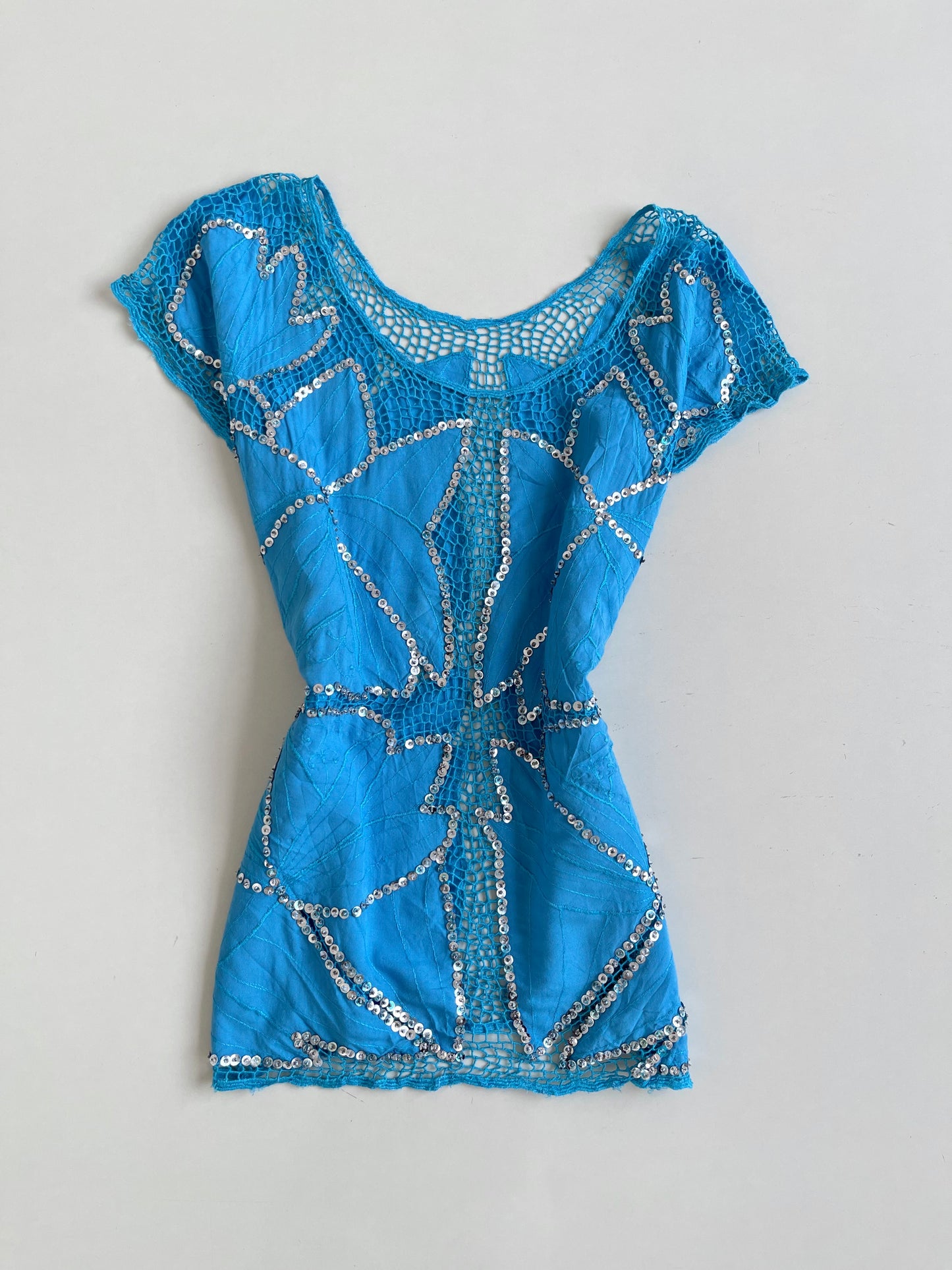 Sequin & Mesh Vintage Top-Bust 42