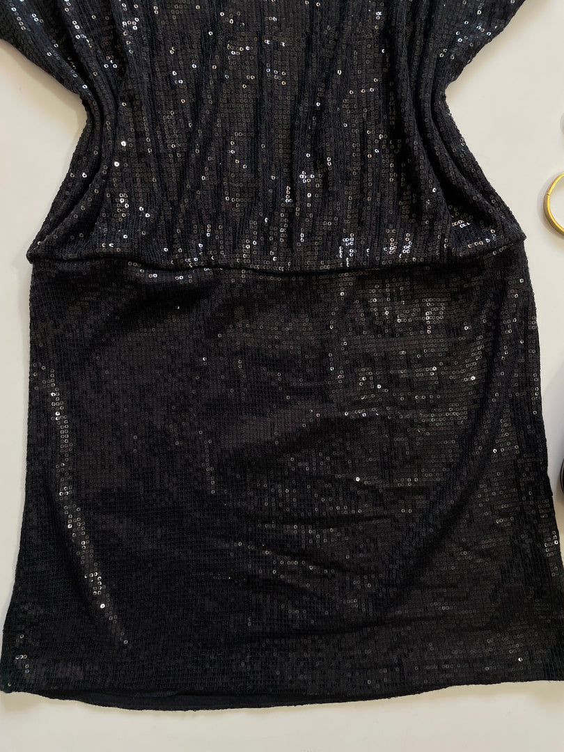 Sequin Black Dress-Bust 42 to 46