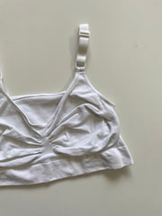WHITE SPORTS BRA - BUST 30 TO 34