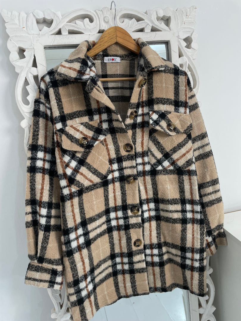 Super Thick Warm Shacket-Chest 38