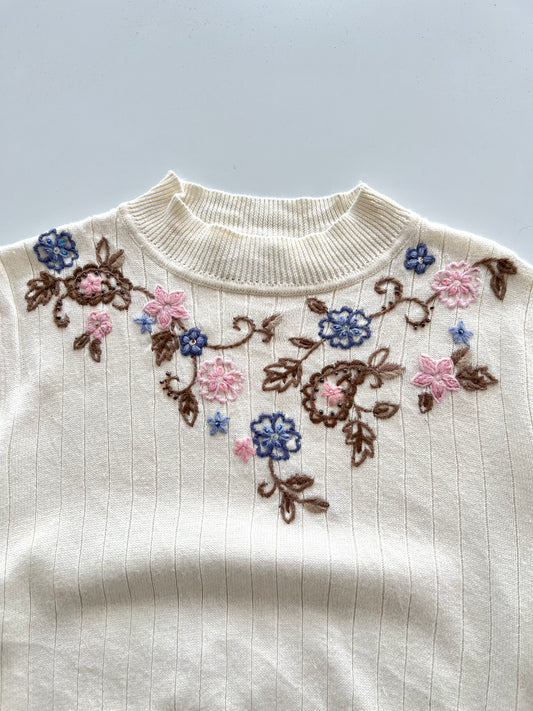 Alfred Dunner Embroidered Sweater-Bust 42