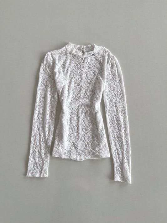 Rw & Co Sheer Lace Top-Bust 32 to 34