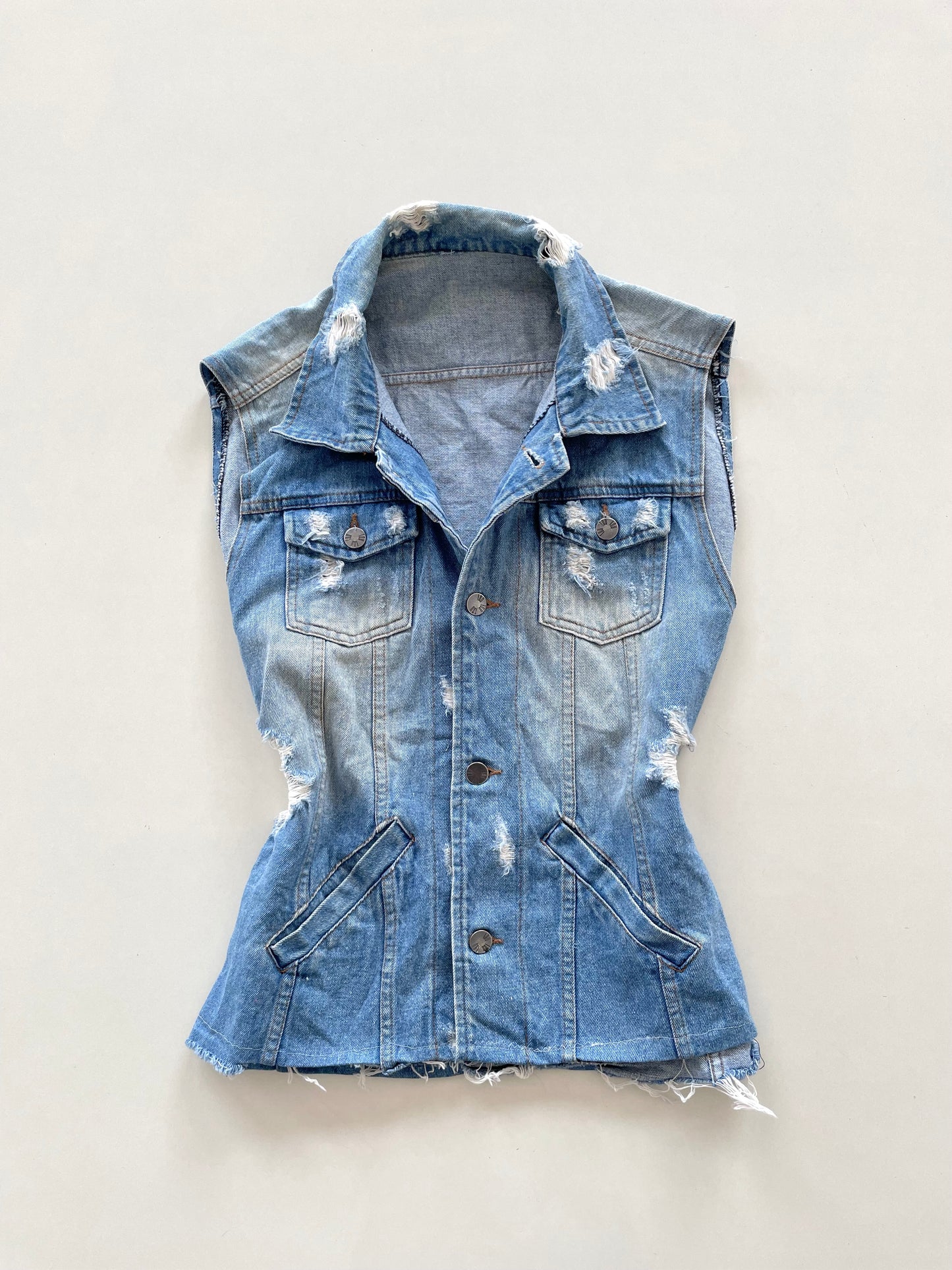 Denim Vest-Chest 40
