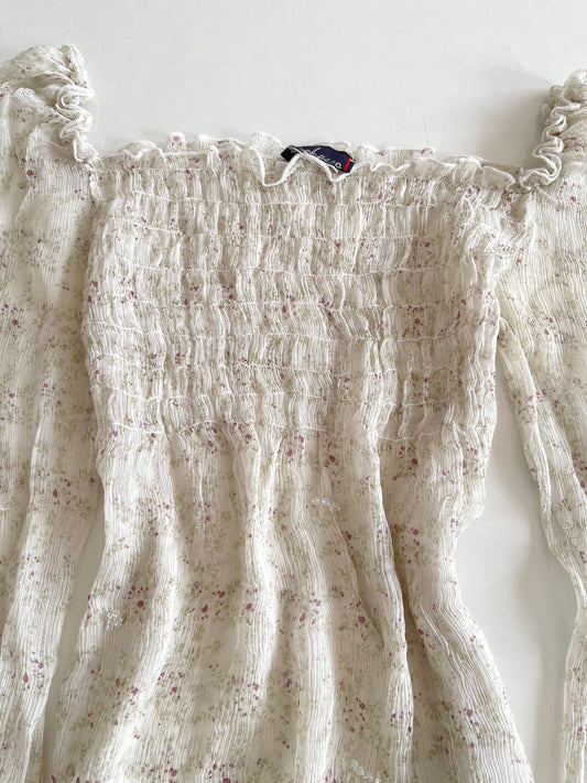 Rebecca Pure Silk Sheer Vintage Top-Bust 32 to 34