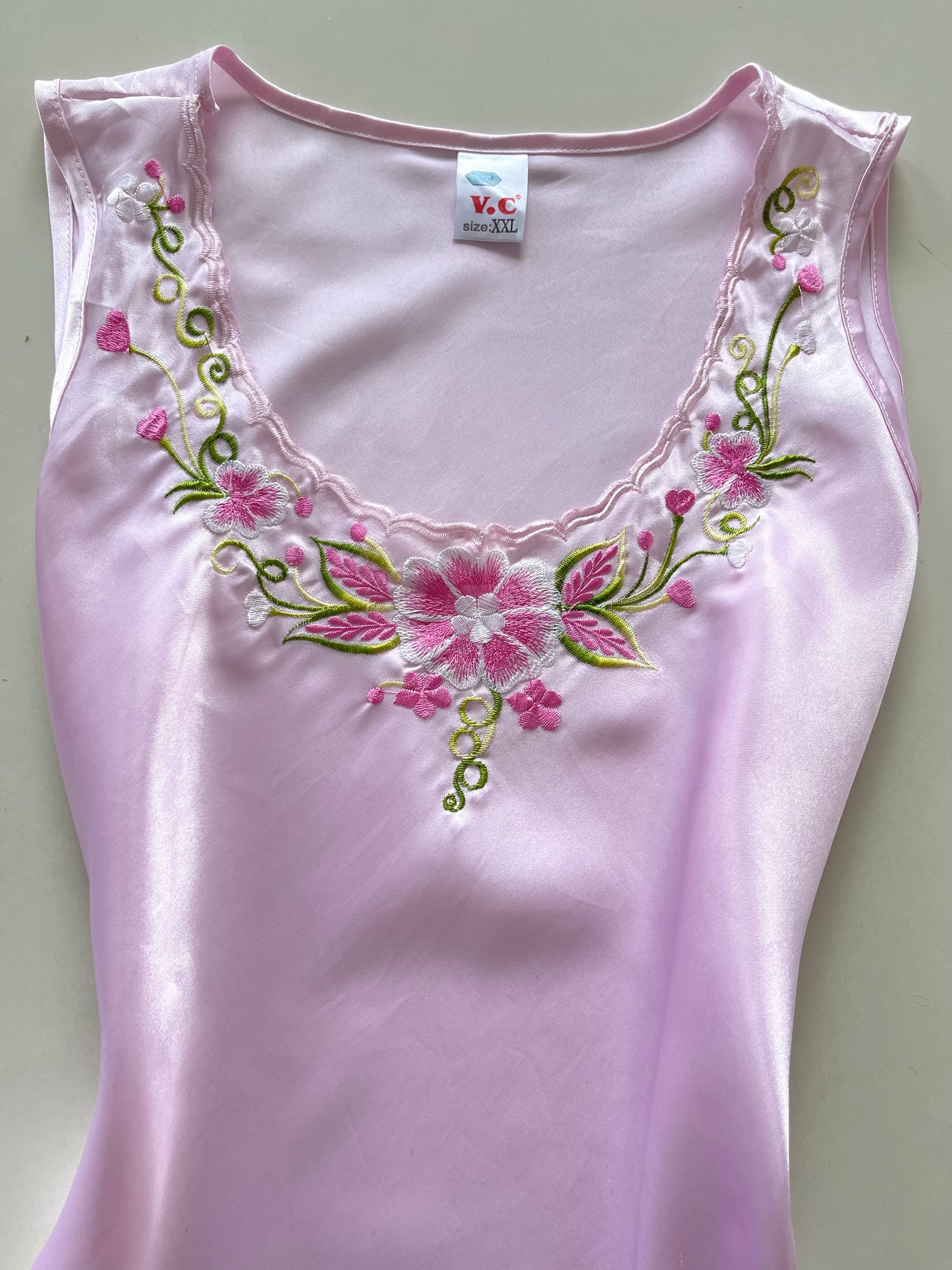 Satin Embroidered Top-Bust  36