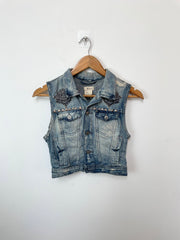 &Jacket Denim Vest-Bust 28