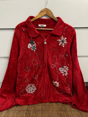 Embroidered Vintage Sweater-Bust 46