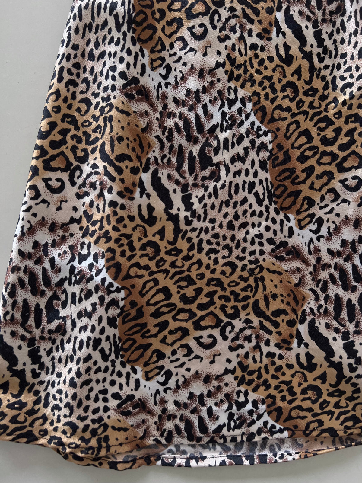 Animal Print Satin Slip Dress-Bust 42