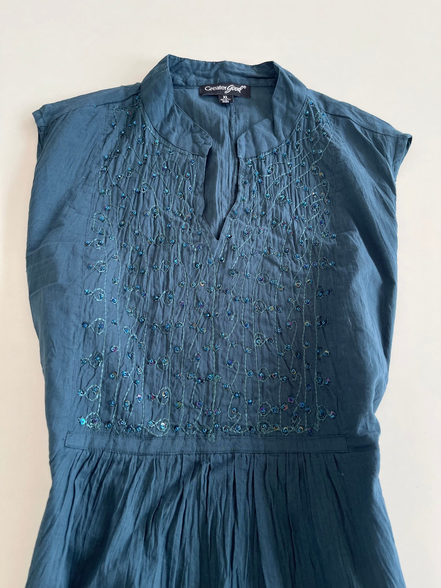 Greater Good 100% Cotton Embroidered Top-Bust  50