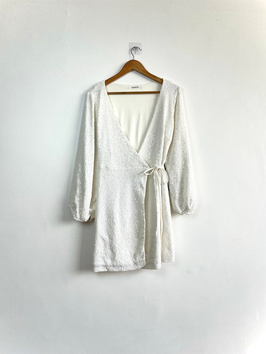 Sequin Wrap Dress-Bust 36 to 38
