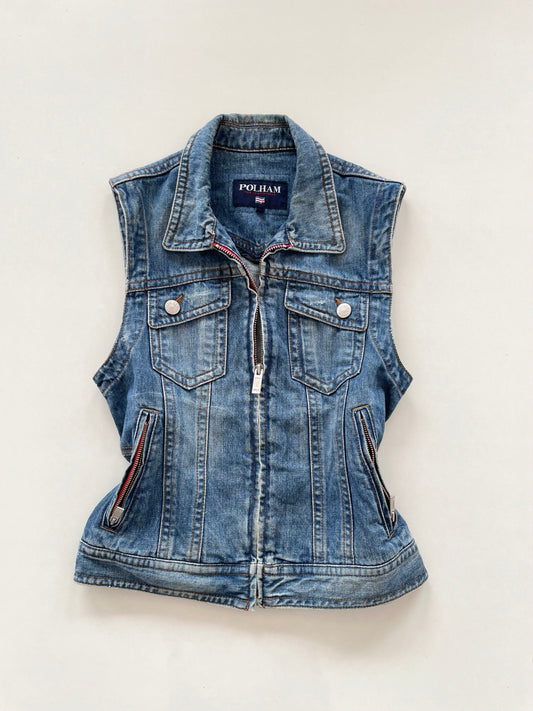 Polham Denim Vest-Chest 36