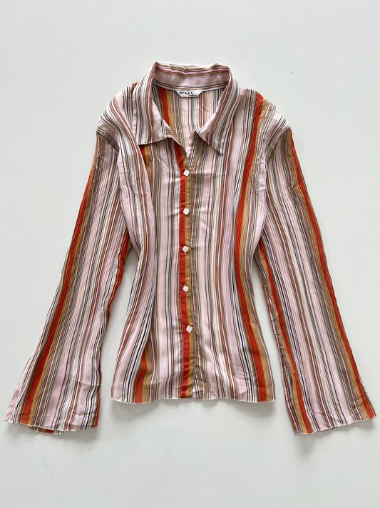Xiagu Fashion Sheer Pleated Shirt-Bust 40 to 42