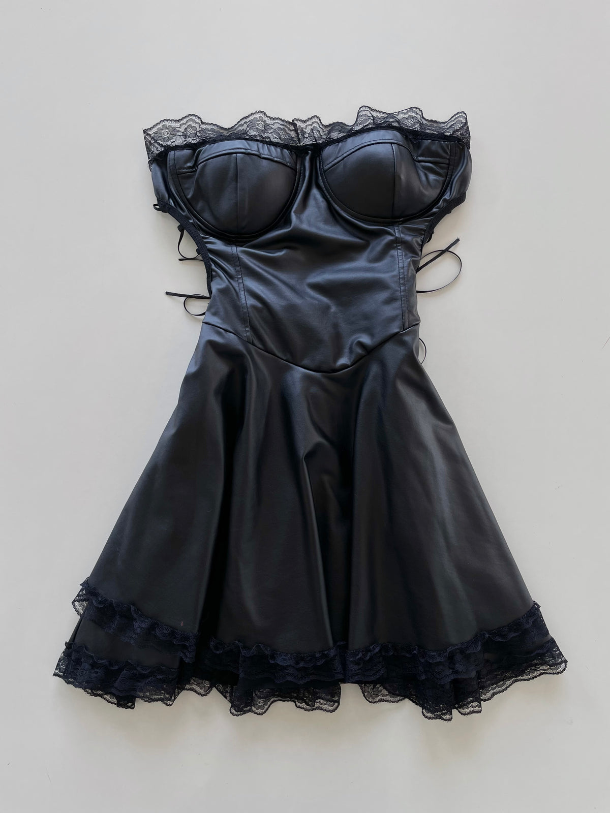 Lace Cutout Tube Dress-Bust 30 to 32