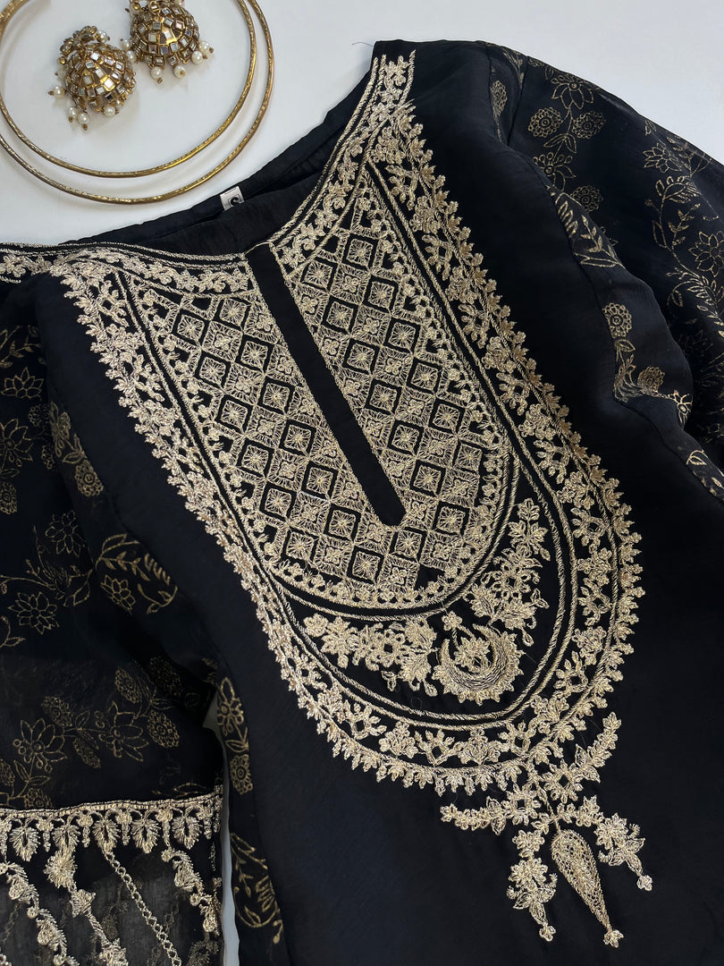 Embroidered Royale Kurti-Bust 34