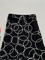 Load image into Gallery viewer, CIRCLES BLACK PRINTED SKIRT - WAIST 26
