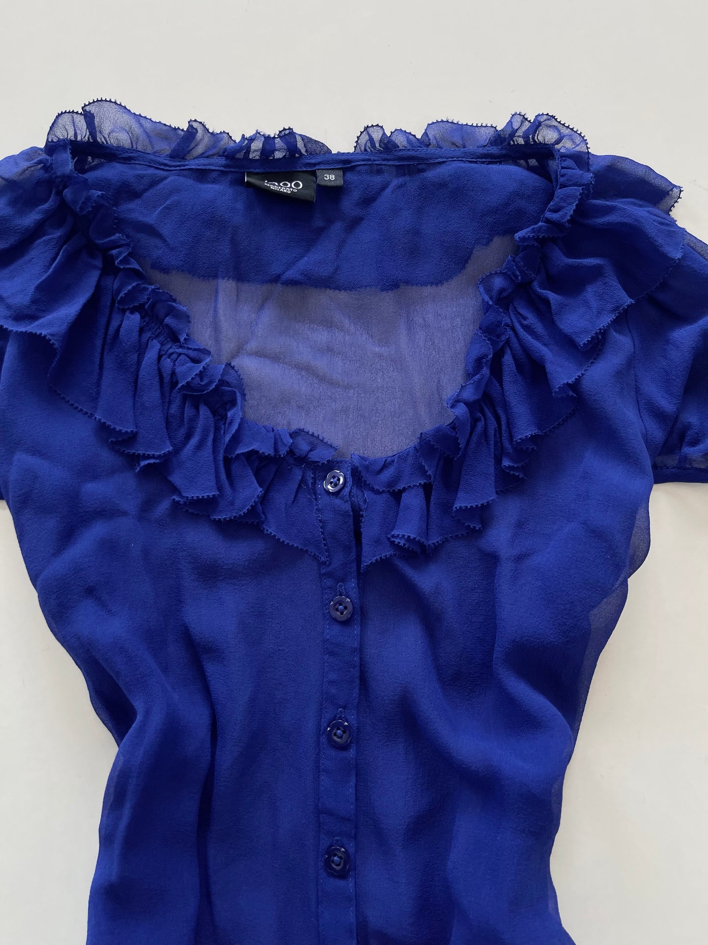 Iroo Sheer 100%Silk Top-Bust 38