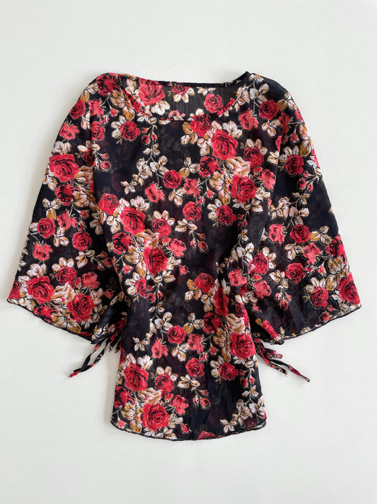 Sheer Poncho Top-Bust 36 to 40
