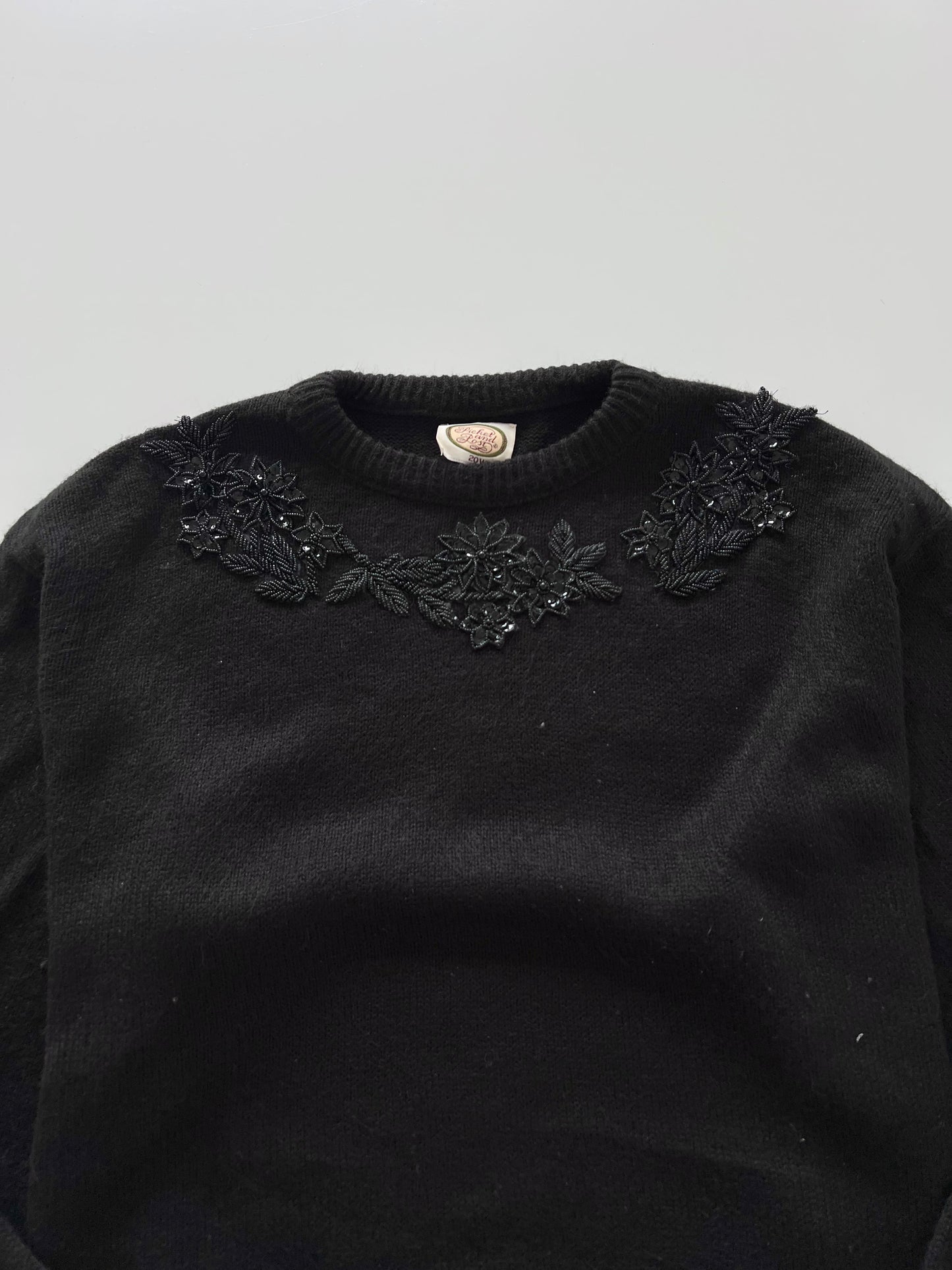Picket and Post Hand Embroidered Sweater-Bust 46