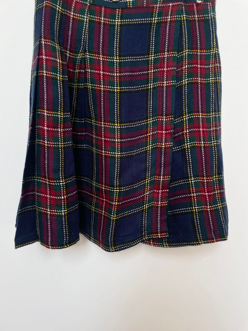 Dark Academia Plaid Skirt-Waist 30
