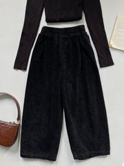 Black Corduroy Pants-Waist 30 to 32
