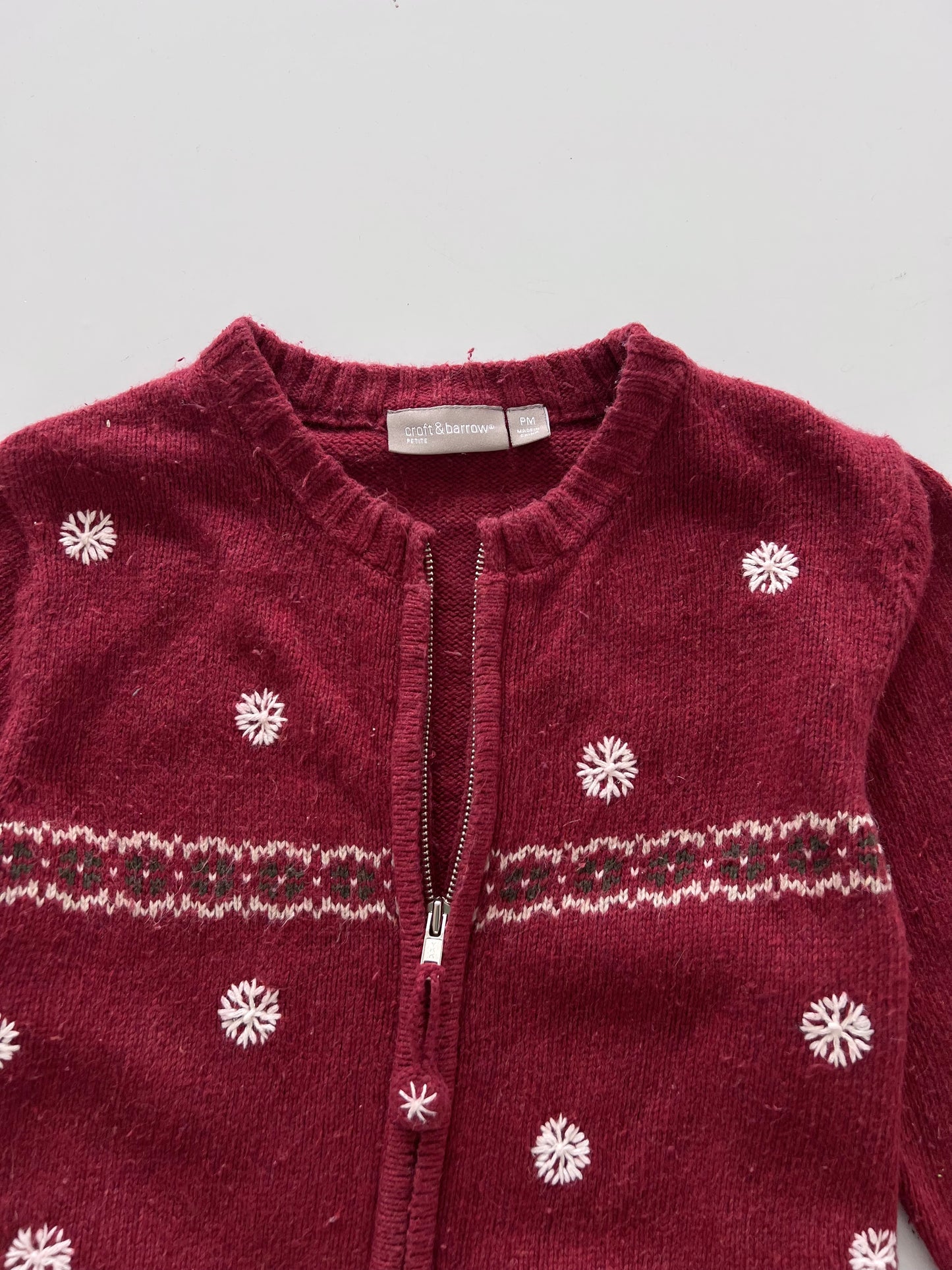 Croft&Barrow Embroidered Christmas Sweater-Bust 40