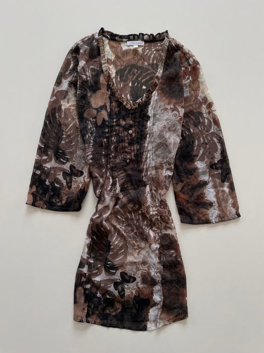 Charles Vogele Vintage Sheer Top-Bust 42