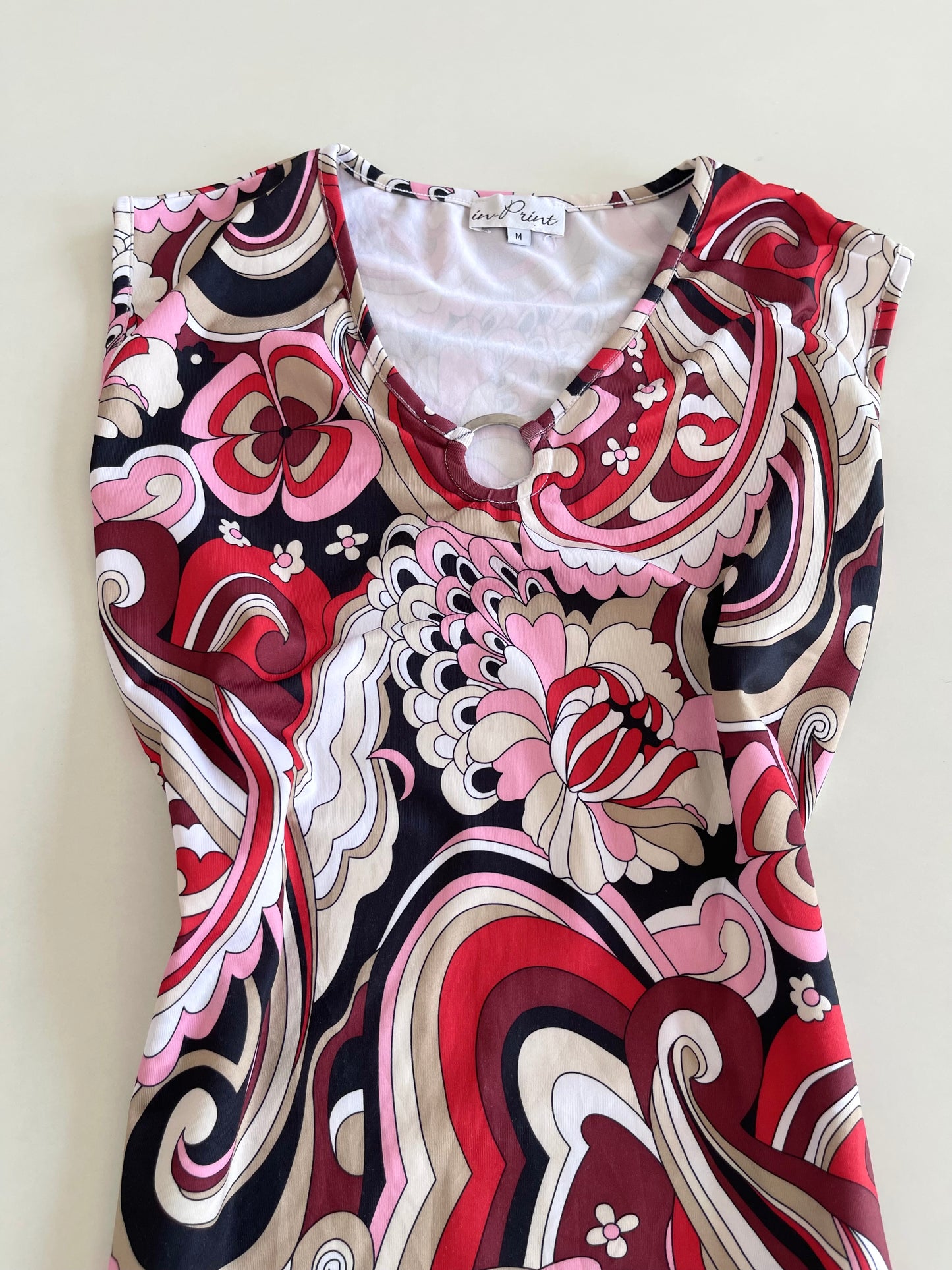 In Print Paisley Top-Bust 44 to 46