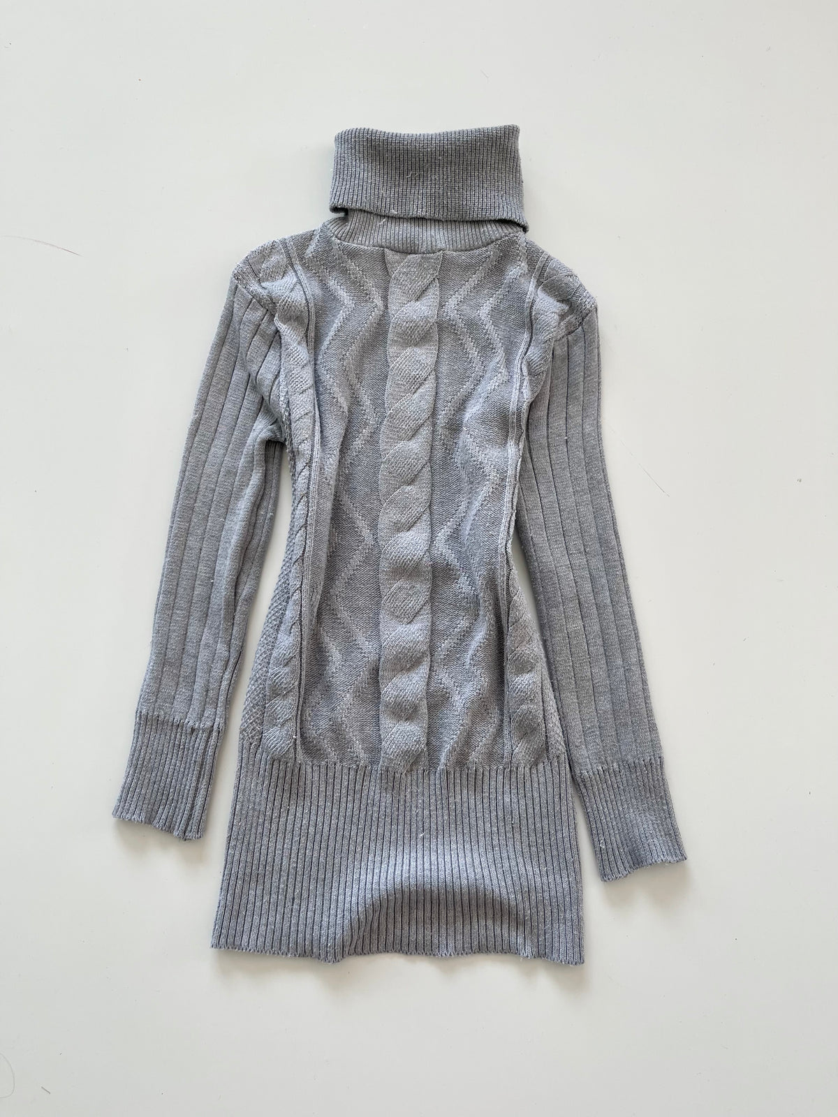 Cable Knit Solid Sweater-Bust 32