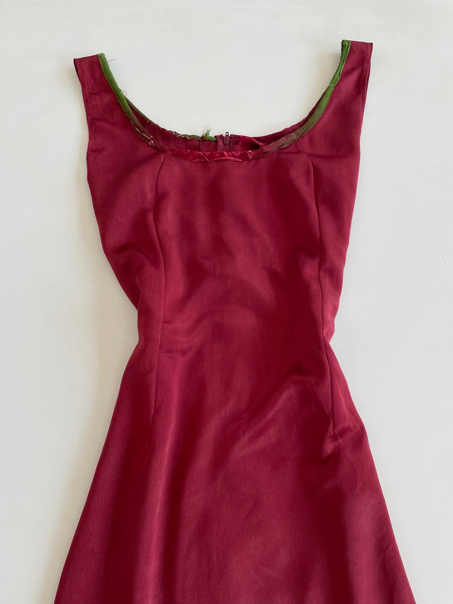 Satin Vintage Dress-Bust 40