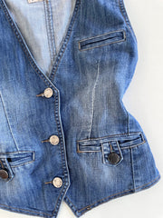 Refood Jeans Denim Waistcoat-Bust 36