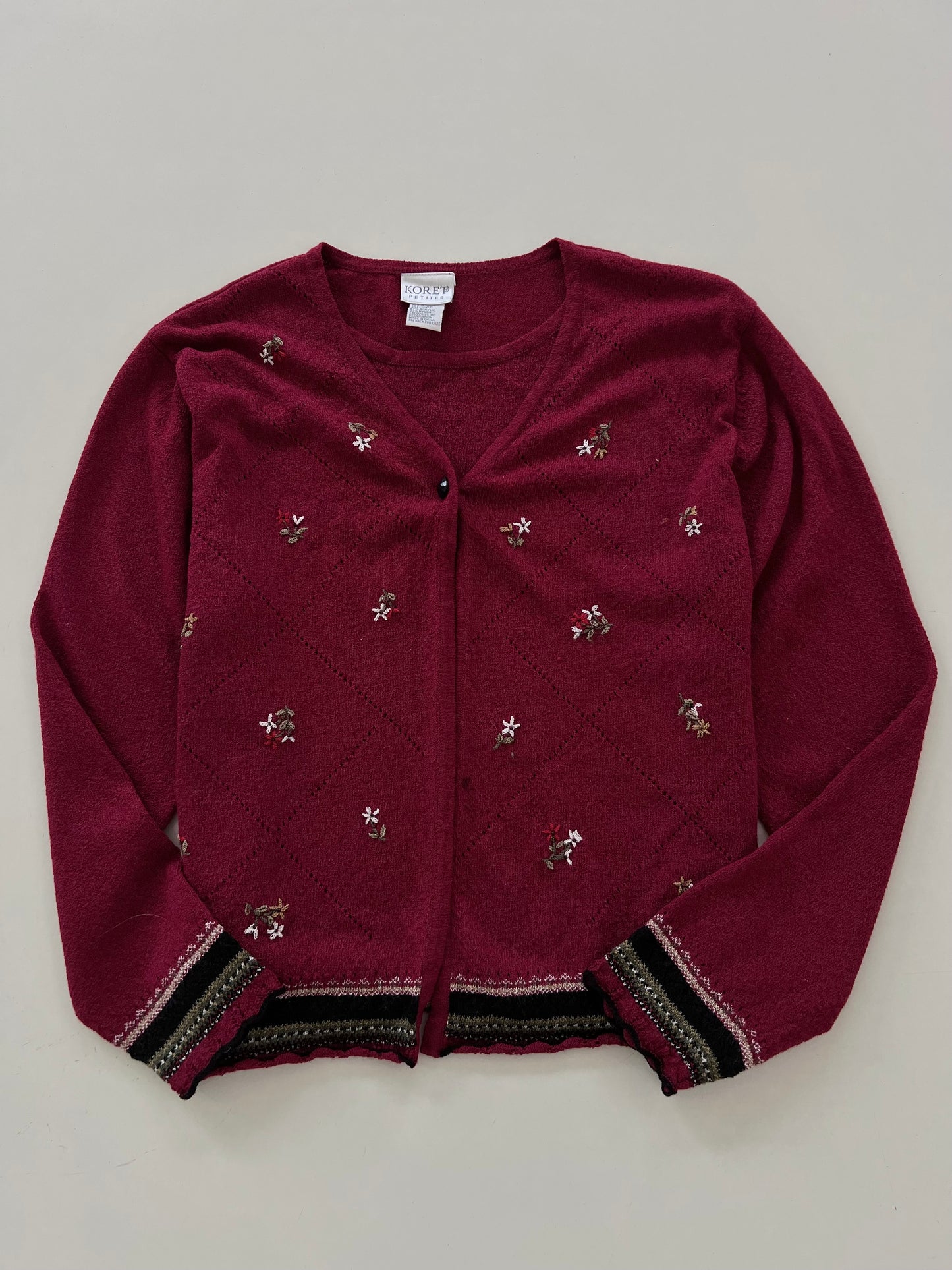 Koret Embroidered Sweater-Bust 40